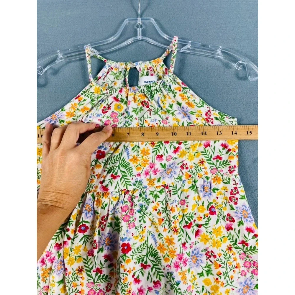 Old Navy Sun Dress Little Girl Sz 8Y Floral Summer Spring Lightweight Rayon